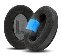 WC Freeze V2 Cloud Alpha - Angled Cooling Gel Earpads For HyperX Cloud Alpha & More, by Wicked Cushions | Angled Pads for Extreme Comfort, New Freeze V2 Cooling Fabric, Extra Thick | Black