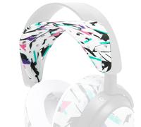 WC HeadbandZ Arctis Nova V2 - Upgraded Wide Silicone Headband Compatible With Arctis Nova Headsets by Wicked Cushions | Wider Weight-Distributing Design, Softer Flexible Silicone | 90's White