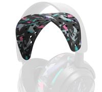 WC HeadbandZ Arctis Nova V2 - Upgraded Wide Silicone Headband Compatible With Arctis Nova Headsets by Wicked Cushions | Wider Weight-Distributing Design, Softer Flexible Silicone | 90's Black