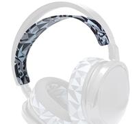WC HeadbandZ Maxwell - Upgraded Silicone Headband for Audeze Maxwell by Wicked Cushions - Enhanced Flexibility, Comfort, and Style with Matching Earpad Designs| Geo Grey
