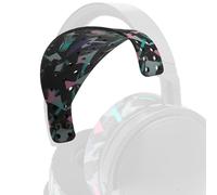 WC HeadbandZ Maxwell V2 - Upgraded Silicone Headband Replacement Compatible With Audeze Maxwell 1 and 2 for Xbox & PS5 by Wicked Cushions | Wider Weight-Distributing Design | 90's Black