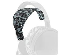 WC HeadbandZ Maxwell V2 - Upgraded Wide Silicone Headband Compatible with Audeze Maxwell, Made by Wicked Cushions | Wider Weight-Distributing Design, Softer Flexible Silicone | Geo Grey