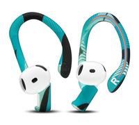 WC HookZ Compatible With Airpods 4 - Adjustable Custom Fit Over-Ear Hooks by Wicked Cushions | Malleable Core for Individual Fit, Secure & Comfortable, Patent Pending | Cyan Prism