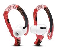 WC HookZ - Patented Upgraded Over Ear Hooks for AirPods Pro 1, 2 & AirPods 1, 2 & 3- Two Size Pairs Included in Package, Unique Left & Right Hook, Made by Wicked Cushions | Red Prism