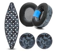 WC Modkit V2 Nova Pro Wireless, Pro Omni, & Elite - Gel Earpads, Extra-Wide Headband, & Side Plates for Arctis Nova Pro Wireless, Nova Elite & Nova Pro Omni by Wicked Cushions | Black Camo