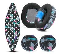 WC Modkit V2 Nova Pro Wireless, Pro Omni, & Elite - Gel Earpads, Extra-Wide Headband, & Side Plates for Arctis Nova Pro Wireless, Nova Elite & Nova Pro Omni by Wicked Cushions | 90's Black