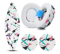 WC Modkit V2 Nova Pro Wireless, Pro Omni, & Elite - Gel Earpads, Extra-Wide Headband, & Side Plates for Arctis Nova Pro Wireless, Nova Elite & Nova Pro Omni by Wicked Cushions | 90's White