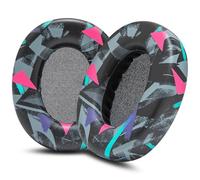 WC PadZ Crusher ANC 2 - Premium Replacement Earpads for Skullcandy Crusher ANC 2 Over-Ear Headphones by Wicked Cushions | Enhanced Comfort & Sound Isolation | 90's Black