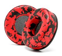 WC PadZ Hesh - Extra Thick Earpads for Skullcandy Hesh Wired | Made by Wicked Cushions | Also fits Hesh 2 Wireless. Premium Comfort | Red Camo