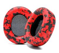 WC PadZ Nova Pro Wireless & Nova Elite - Replacement Earpads for Steelseries Arctis Nova Pro Wireless & Nova Elite, Made by Wicked Cushions, Thicker, Softer & More Comfortable | Red Camo