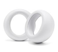 WC PadZ Pulse Elite - PU Leather Earpads for PS5 Pulse Elite | Made by Wicked Cushions | Thicker Cushion & Wider Opening | White