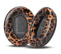 WC PadZ QC35 - Wicked Cushions Ear Pads for Bose QuietComfort 35 & 35ii | Made by Wicked Cushions | Softer Leather, Luxurious Memory Foam, Added Thickness & Durability | Leopard