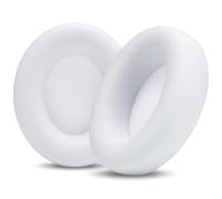 WC PadZ Studio Pro - Extra Thick Earpads for Beats Studio PRO Made by Wicked Cushions | Upgraded PU Leather, Larger Ear Opening, Enhanced Foam | White