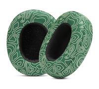 WC Replacement Earpad Cushions for Skullcandy Hesh 3 & Crusher Over-Ear Headphones Made by Wicked Cushions | Improved Durability and Thickness for Improved Comfort and Noise Isolation | Emerald Tide
