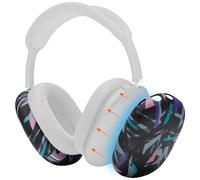 WC ShellZ Max - Protective Exterior Shell Covers Compatible with AirPods Max 1 & 2 by Wicked Cushions | Made with Premium Silicone | 90's Black