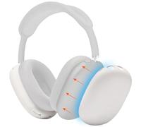 WC ShellZ Max - Protective Exterior Shell Covers Compatible with AirPods Max 1 & 2 by Wicked Cushions | Made with Premium Silicone | Beige