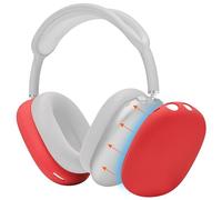 WC ShellZ Max - Protective Headphone Exterior Shell Covers for Airpods Max Made by Wicked Cushions | Made with Premium Silicone | Red