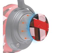 WC Side Plates for Arctis Nova Headsets, by Wicked Cushions | Fits Arctis Nova Pro Wireless/Pro Wired/Nova Elite/Nova 7 / 7X / 7P | Red Prism