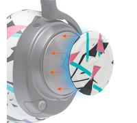 WC Side Plates for Arctis Nova Headsets, by Wicked Cushions | Fits Arctis Nova Pro Wireless/Pro Wired/Nova Elite/Nova 7 / 7X / 7P | 90's White