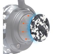 WC Side Plates for Arctis Nova Headsets, by Wicked Cushions | Fits Arctis Nova Pro Wireless/Pro Wired/Nova Elite/Nova 7 / 7X / 7P | Snow Camo