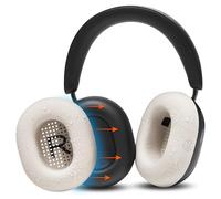 WC SweatZ Ace - Patented Earpad Sweat Covers for Sonos Ace Headphones | Made by Wicked Cushions | Made with Premium Silicone, Sweatproof & Easily Washable | Beige