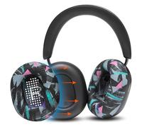 WC SweatZ Ace - Patented Earpad Sweat Covers for Sonos Ace Wireless Noise Cancelling Headphones by Wicked Cushions | Sweatproof & Easily Washable | 90's Black