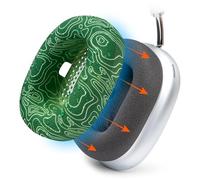 WC SweatZ Max - Patented Protective Earpad Covers for Airpods Max Made by Wicked Cushions | Sweatproof & Easily Washable | Full Earpad Sweat Protection | Emerald Tide