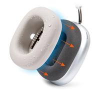 WC SweatZ Max - Patented Silicone Sweat Covers for AirPods Max 1 | Made by Wicked Cushions | (Does Not Fit AirPods Max 2). Sweatproof, Full Earpad Protection | Beige