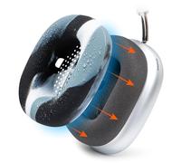 WC SweatZ Max - Patented Sweat Covers Compatible with AirPods Max 1 (Does Not Fit AirPods Max 2) by Wicked Cushions | Sweatproof & Washable | Full Earpad Sweat Protection | Marble