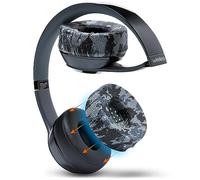 WC SweatZ Solo - Patented Earpad Sweat Covers for Beats Solo 4, Solo 3 & Solo 2, Made by Wicked Cushions | Sweatproof & Machine Washable | Black Camo
