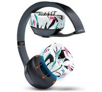 WC SweatZ Solo - Patented Earpad Sweat Covers for Beats Solo 4, Solo 3 & Solo 2, Made by Wicked Cushions | Sweatproof & Machine Washable | 90's White