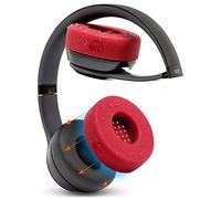 WC SweatZ Solo - Patented Earpad Sweat Covers for Beats Solo 4, Solo 3 & Solo 2, Made by Wicked Cushions | Sweatproof & Machine Washable | Red
