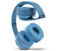 WC SweatZ Solo - Patented Earpad Sweat Covers for Beats Solo 4, Solo 3 & Solo 2, Made by Wicked Cushions | Sweatproof & Machine Washable | Blue Slate