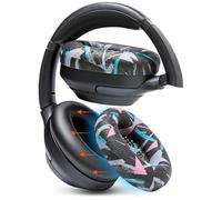 WC SweatZ XM3 - Patented Protective Earpad Sweat Covers for Sony WH1000XM3 by WC | Silicone Ear Covers for Sony WH-1000XM3 Headphones | Sweatproof & Easily Washable | 90's Black