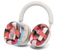 WC SweatZ XM5 - Patented Earpad Sweat Covers for Sony WH1000XM5 by Wicked Cushions | Full 360 Earpad Protection | Sweatproof & Easily Washable | Red Prism