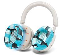 WC SweatZ XM5 - Patented Earpad Sweat Covers for Sony WH1000XM5 by Wicked Cushions | Full 360 Earpad Protection | Sweatproof & Easily Washable | Cyan Prism