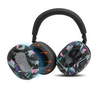 WC SweatZ XM6 - Patented Silicone Earpad Sweat Covers Compatible with Sony WH-1000XM6 by Wicked Cushions | Does not fit WC PadZ XM6 XL | Sweatproof & Easily Washable | 90's Black