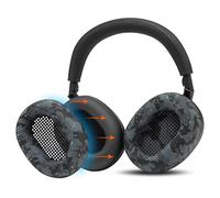 WC SweatZ XM6 - Patented Silicone Earpad Sweat Covers Compatible with Sony WH-1000XM6 by Wicked Cushions | Does not fit WC PadZ XM6 XL | Sweatproof & Easily Washable | Black Camo