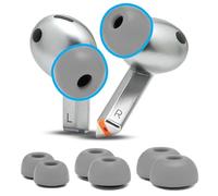 WC TipZ Galaxy - Upgraded Memory Foam Ear Tips for Samsung Galaxy Buds 3 Pro by Wicked Cushions | Improved Comfort, Tighter Seal & Better Foam Rebound Time | Grey