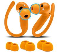 WC TipZ Powerbeats Pro 2 - Memory Foam Ear Tips compatible with Beats Powerbeats Pro 2 by Wicked Cushions | Enhanced Comfort, Secure Fit & Noise Isolation | Orange