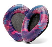 WC Upgraded Replacement Earpads for Corsair Void & Corsair Void Pro Wired & Wireless Gaming Headsets Made by Wicked Cushions | Improved Durability, Thickness, and Sound Isolation | (Speed Racer)