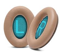 WC Wicked Cushions Upgraded Replacement Ear Pads for Bose Headphones - Compatible with QC15 / QC25 / QC35 & 35 ii / QC2 / AE2 / AE2i / AE2W / Soundlink - Softer Leather, Luxury Memory Foam | Beige