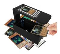 Wcatubao Trading Card Scanner Stand for MTG Cards, Scanstand for Standard Size Trading Cards, Phone Holder with Card Box, Compatible with ManaBox App, Quickly Scan and Price Check MTG Cards (Black)