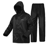WCBDUT Waterproof Jacket and Trouser Suit Set for Men/Women, Lightweight Raincoat Windproof Hooded Rainsuits Rain Gear