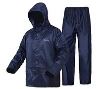 WCBDUT Waterproof Jacket and Trouser Suit Set for Men/Women, Lightweight Raincoat Windproof Hooded Rainsuits Rain Gear