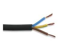 WCC® 3183Y 3 Core 0.75mm 1mm 1.5mm 2.5mm Round Flexible Cable Black Mains Wire PVC LED Lighting, Extention Leads - Basec Approved - All Lengths and Sizes (15 Meters, 1.5mm)