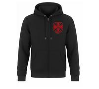 WCC ATX Cross Zip hoodie men Black/Red, 4XL