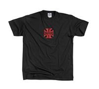 WCC Black/Red Malta Cross T-Shirt, 3XL
