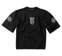 West Coast Choppers Cfl Short Sleeve Sweatshirt Black 2XL Men