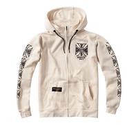 WCC Dominator Cream Zip Up Hoodie Sweatshirt Mens XL